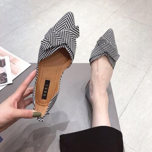 Fashion Flats for Women Shoes 2021 Spring Summer Boat Shoes Pointed Toe Casual Slip-on Shoes Elegant Ladies Zapatos De Mujer