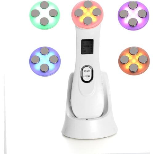 Face Skin EMS Mesotherapy Electroporation RF Radio Frequency Facial LED Photon Face Lift Tighten Beauty massage Machine massager