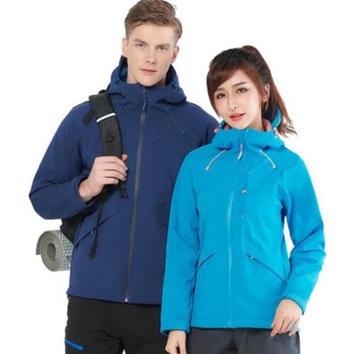Loftystone Men Women Softshell Hiking Thick Jackets Outdoor Sports Windproof Climbing Windbreaker Trekking Camping Coats VA618