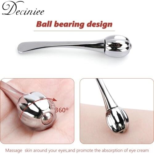 Pumpkin Spoon Shape Rotatable Eye Cream Applicator Anti Wrinkle Eye Massager Stick Relieve Fatigue Facial Thining Face Skin Care