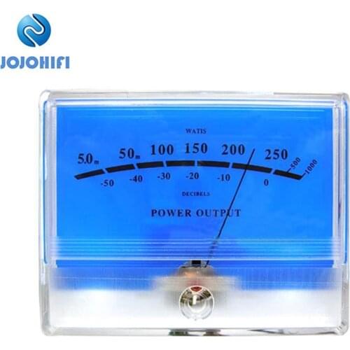 1pcs Classic McIntosh Water Lake Blue Figure VU Meter Head Table DB Table Audio Power Amplifier With Backlight