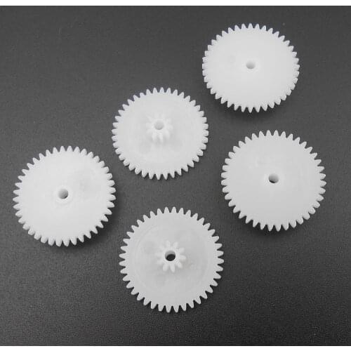 500PCS 0.5 Modulus 0.5M Double Gear Reduction Bilayer Gears 36 Teeth + 10 Teeth Aperture 2.05mm 2B Loose Fitting 36T 10T *FD954