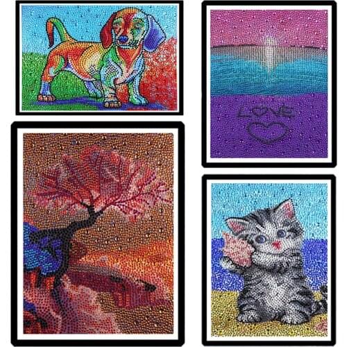 5D DIY art diamond painting animal and seascape pattern crystal diamond mosaic full embroidery cross stitch home decoration gift