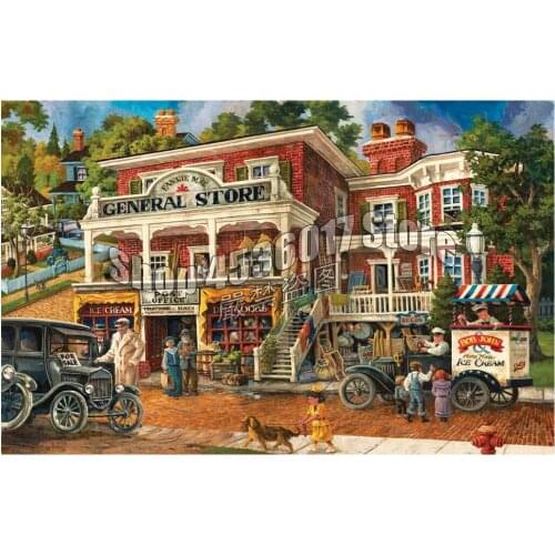Full Square Diamond 5D DIY Diamond Painting Fannie Maes General Store Embroidery Cross Stitch Rhinestone Mosaic Painting Decor