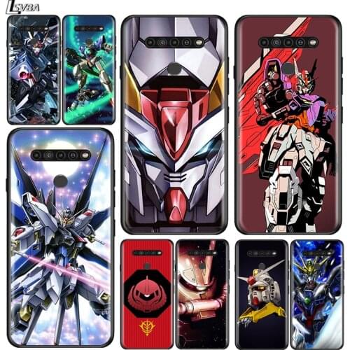 Anime Gundam for LG G8 G8S G8X V30 V35 V40 V50 V60 ThinQ Q60 K40 K50 K51 K61 K71 K92 K62 Soft Black Phone Case