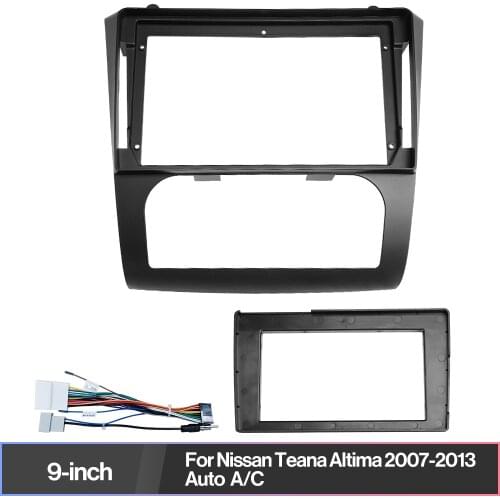 2 Din Car Radio Frame For Nissan Teana Altima 2007-2013 Auto A/C Installation Mounting Dash Kit Car Stereo Panel A-AC-NSAM04Y-ST