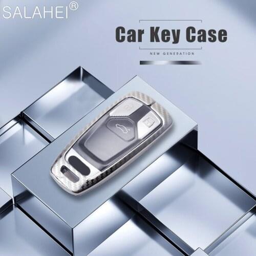 Zinc alloy+TPU Car Key Case Full Cover Shell For AUDI A4 A4L A5 Q5 Q7 TT 2016 2017 2016 2018 Keychain Key Holder Car Accessorie