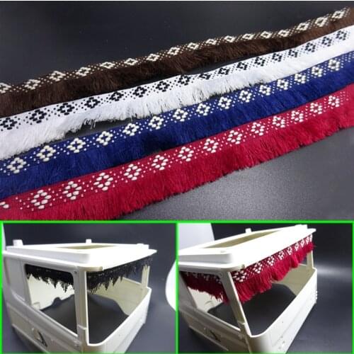 For Interior Decorative Lace Window Trim for 1/14 Tamiya RC Truck Trailer Tipper Scania MAN Benz Actros Volvo Car Diy Parts