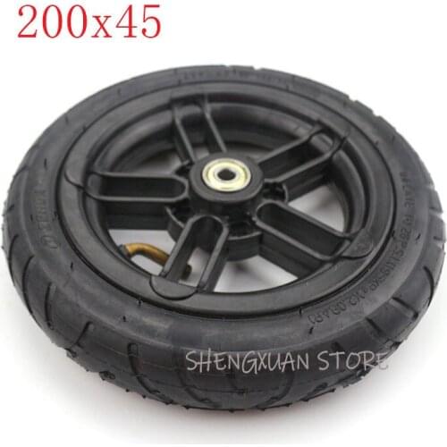 Free shipping Electric Scooter Refitting Parts 8 Inch 200x45 Pneumatic Inner and Outer Tyres 8x1/4 Inch Inner and Outer Tyres