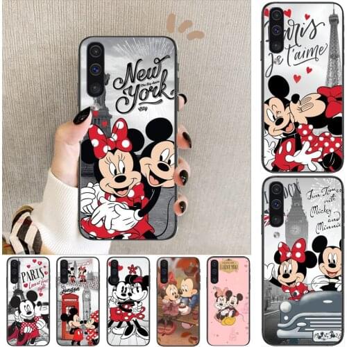 Disney Minnie Mouse Phone cover hull For SamSung Galaxy S 8 9 10 20 S21 S30 Plus Edge E S20 fe 5G Lite Ultra black soft case