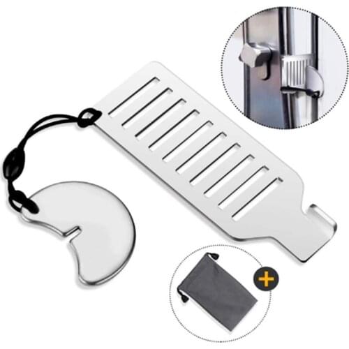 Portable Hotel Door Locks Self-Defense Door Stop Travel Travel Accommodation Door Stopper Door Lock For Students, Hotel, Motels
