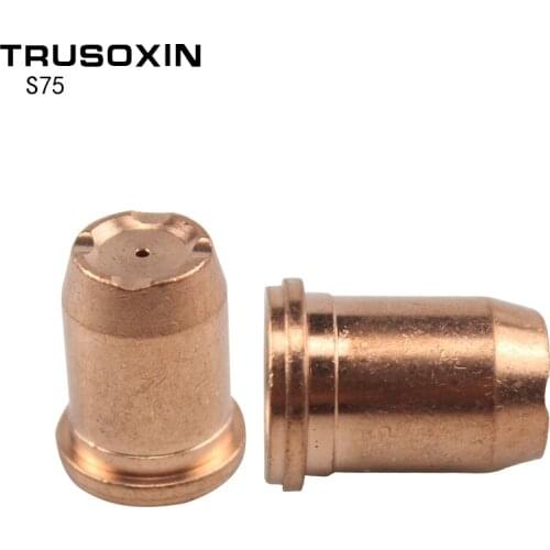 Electrode PR0117 10pcs 1.0MM/1.2MM Nozzle PD0114 for S75 Cutting Torch Plasma Cutting Consumables