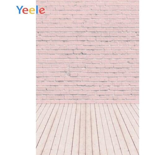Yeele Brick Wall Wooden Floor Photophone Child Pet Portrait Photo Backdrops Customized Photographic Backgrounds For Photo Studio