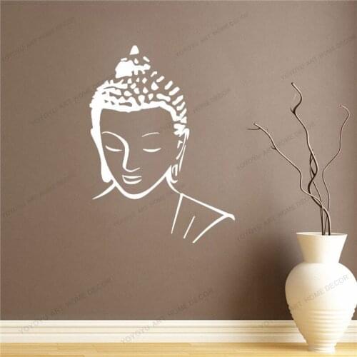 Religion Buddha Pattern Art Wall Sticker Home Decor Removable Vinyl Mural for Living Room Bed room Wall Art decoration CX614