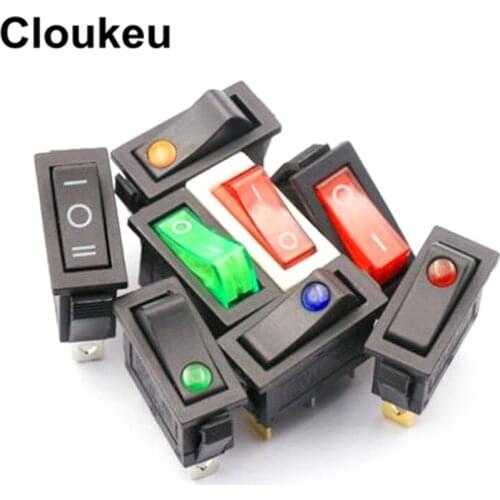 KCD3 LED 2Pin/3Pin 2Files/3Files Power Button Rocker Switch 16A/250V 20A/125V