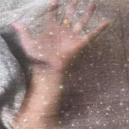 Japanese Korean Fashion Starry Air Water Soluble Lace Fabric Mesh Bottom Embroidered Cloth Suitable Dress Material