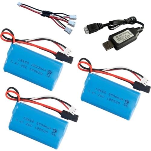 7.4V 2500mah li-ion battery 18650 for MJX T40 T40C F39 F49 T39 BG1518 BG1513 BG1515 BG1507 BG1506 1/12 RC truck Car Boat gun toy