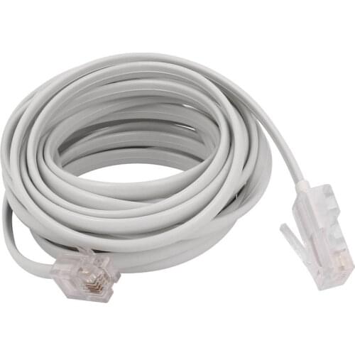 RJ11 6P4C to RJ45 8P4C Modular Phone Internet Extension Cable 3 Meter