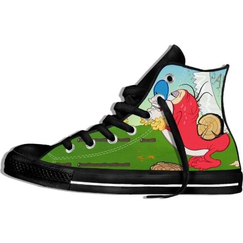 Zapatillas De Deporte Hombre Ren and Stimpy Anime Wearable Comfort Sport Shoes Classic Sneakers Zapatos Hombre