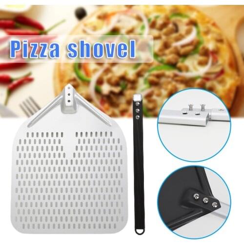 New 12 Inch Pizza Peel Aluminum Pizza Shovel With Long Handle Custom Pizza Paddle Factory Pastry Baking Accessories