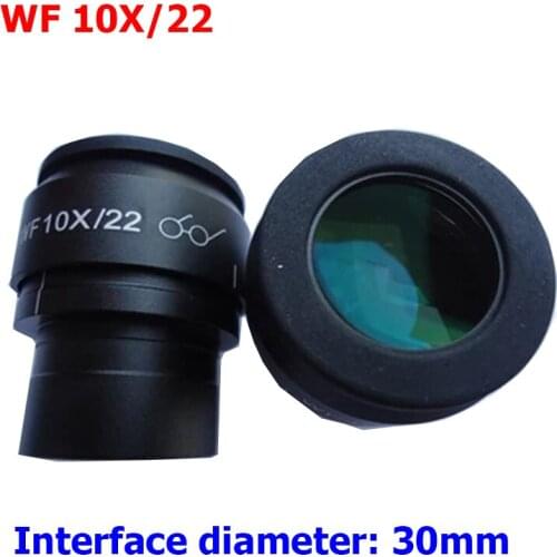 Wide Field Eyepiece WF10X 20mm Microscope Wide Angle Eyepiece 30mm Mounting Interface Eyepiece for Stereo Microscope