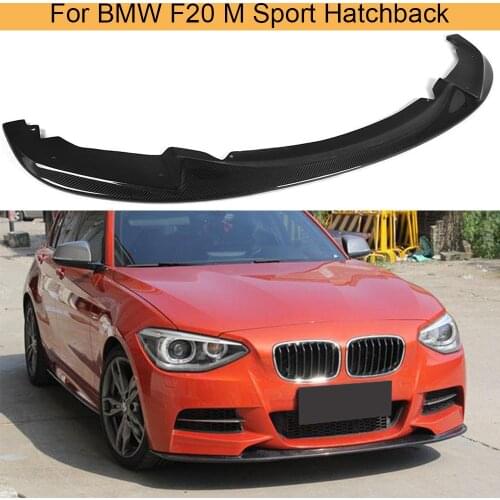 1 Series Carbon Fiber Front Bumper Lip Spoiler For BMW 1 Series F20 M Sport Hatchback 2 Door M135i 2012 2013 Front Bumper Lip