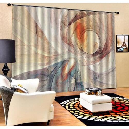 Drapes Cortinas Luxury Blackout 3D Window Curtains For Living Room Bedroom Customized size morden curtains