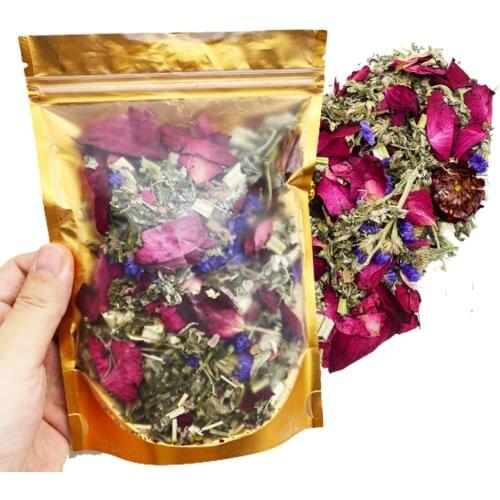 Rose Salt Natural Herbal Steam Bath Vsteam Herbs 50g Feminine Hygiene Vaginal Chinese Herbal Yoni Detox Steam