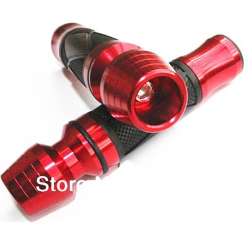 1 Pair Red 7/8" Handlebar Hand Grips For SUZUKI DRZ 125 350 400 DR200 LTZ400 RM125 250 KTN Ducati Aprilia Indian BMW