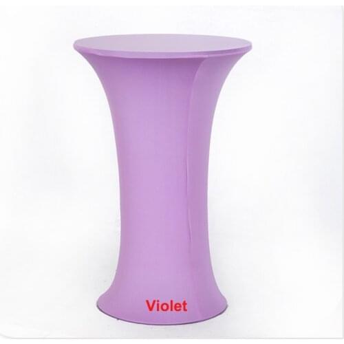 Round Base Dry Bar Cover Violet Color Cocktail Table Cover/Tablecloth for Wedding/Hotel/Banquet/Party/Home decor&textile