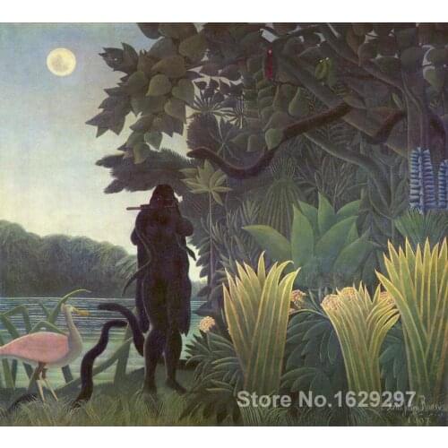 Modern landscape painting The Snake Charmer Henri Rousseau High quality Hand painted