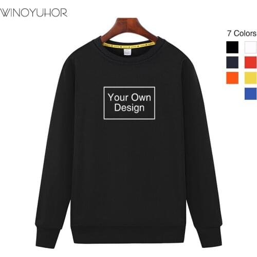 Custom Logo Text Design Print Sweatshirts Baby Kids Spring Autumn Casual O-Neck Tops Boy Girls Customized DIY Hoodies Clothing