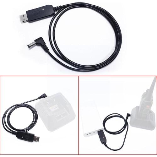Walkie Talkie Usb Cable Voltage Boost Charging Cord Uv82 Way Uv-5r Charger Wire Usb 5v Radio Two Charge For Baofeng To 9v S9M6