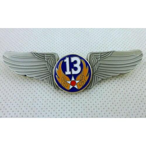 Vietnam Era US Usaaf Pin US 13th Air Force Wings Badge Pin Metal Brooch armyshop2008