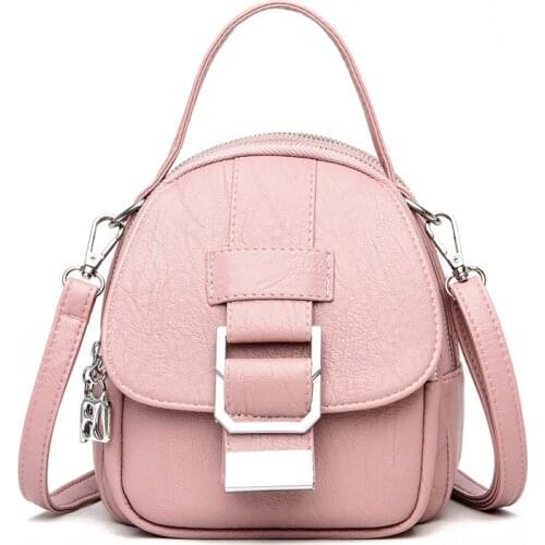 Women PU Leather Backpacks Vintage Female Handbags Travel Ladies Bagpack School Bags