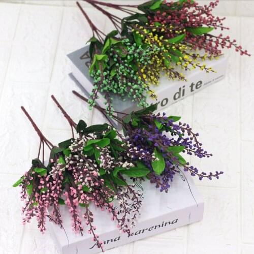 1PCS Xiangsidou 5 Pearl Fruit Living Room Home Decoration Artificial Flowers Wedding Supplies Shooting Props Home Decor