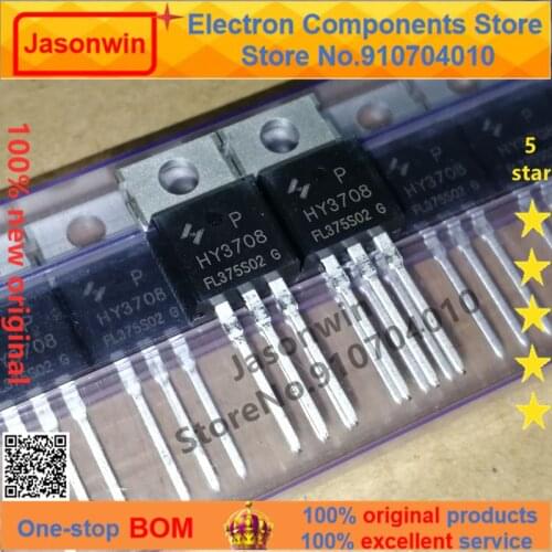 100% nuevo 50 unids/lote original MOSFET HY3708P 170A80V HY3708 TO-220 Transistor