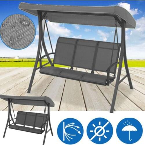 191x120x23cm Canopy Waterproofed Swing Chair Tent Sunshade Camping Swing Roof Replacement Garden Supplies Fabric Sun Shade