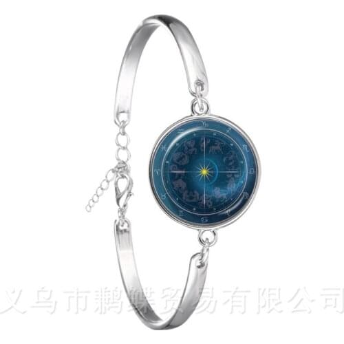 2018 Virgo/Sagittarius/Aquarius/Scorpio/Libra/Capricorn 12 Constellation Bracelet Women Braided Chain Bracelets & Bangles