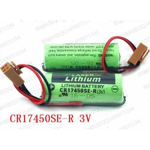 25PCS/LOT Original NEW CR17450SE-R 3V CR17450 17450 Replacement BATTERY A98L-0031-0012 A02B-0200
