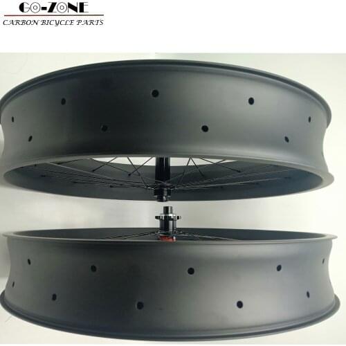 26er fat bike carbon wheels 90x25mm tubeless carbon fat bike wheelset fat tire wheels hookless NOVATEC 150/135*15mm 197/190*12mm