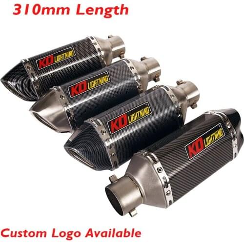 310mm Motorcycle Exhaust Muffler Silencer DB Killer Tips Escape Universal Exhaust Silencer Pipe Slip on YZF-R6 R3 R25 CB300R