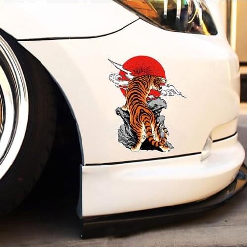 Tiger head car sticker tiger body decoration personality creative scratch cover waterproof decoration sticker for Hummer car