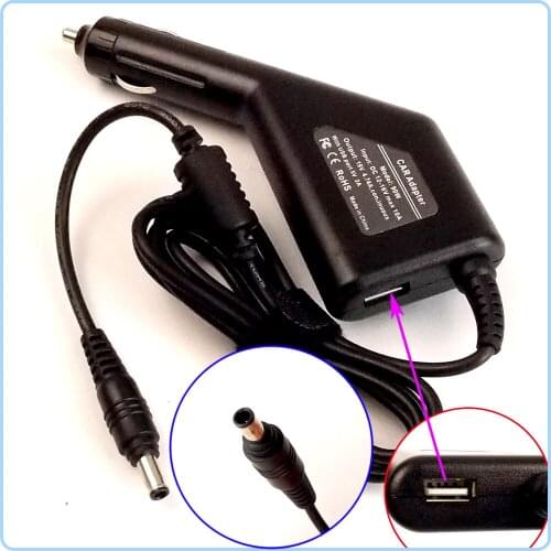 Laptop Car DC Adapter Charger Power Supply + USB Port for Samsung R520 R522 R523 R530 R538 R540 R580 R730 R780