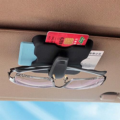 Car Sun Visor Bill Pen Business Card Holder CD DVD Organizer Storage Box Sunglasses Clip Stowing Tidying Car Accessories