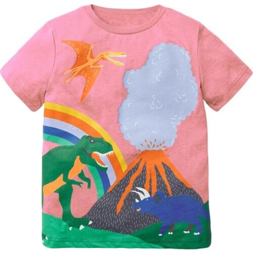 Bambino New Year 2021Tshirt for Girls Cartoon Summer Children Tops 2-7Years Little Kids Clothing Baby Costume Pure Cotton Shirt