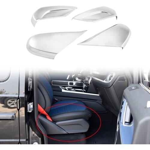 Car ABS Chrome Seat Side Decoration Panel Cover Trim for Mercedes Benz G Cl W463 G500 2019-2020