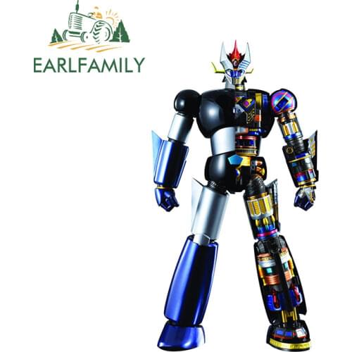 EARLFAMILY 13cm x 7.2cm for Mazinger JDM Car Sticker Scratch-Proof Waterproof Decal Personality Windows Bumper Vinyl Car Wrap