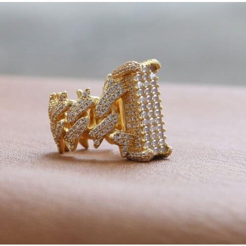 Baguette Diamond Clustered Ring