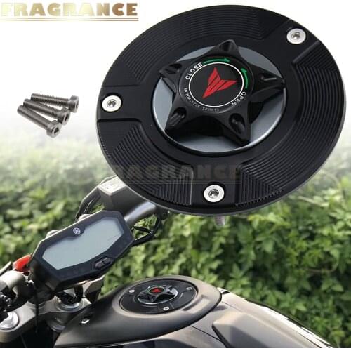 LOGO MT Motorcycle Accessories Gas Fuel Tank Cap Cover CNC Aluminum for YAMAHA MT-07 MT-09 MT-10 MT-25 MT-01 MT-03 MT-125